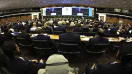 Nicos Anastasiades speaks during the 9th Environment for Europe Ministerial Conference