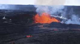 lava flows on Mauna Loa