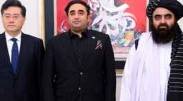 Qin Gang, Bilawal Bhutto and Amir Muttaqi