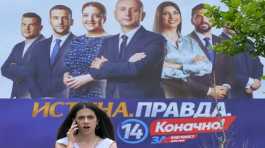 Pre-election billboard in Montenegro