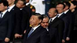 Xi Jinping and Wang Yi 