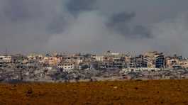 Smoke rises over Gaza